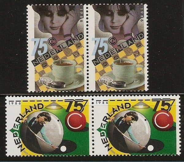 Nederland 1359-1360 paren h sport., Verzenden, Postfris