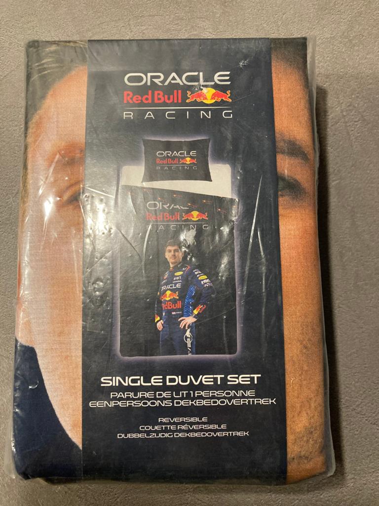 Max verstappen eenpersoons dekbedovertrek Nieuw, Huis en Inrichting, Eenpersoons, Zwart, Dekbedovertrek, Nieuw