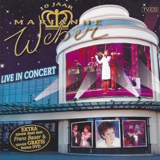 Marianne Weber - 10 Jaar Marianne Weber (CD/DVD), Ophalen of Verzenden, Zo goed als nieuw, Levenslied of Smartlap, Live-album