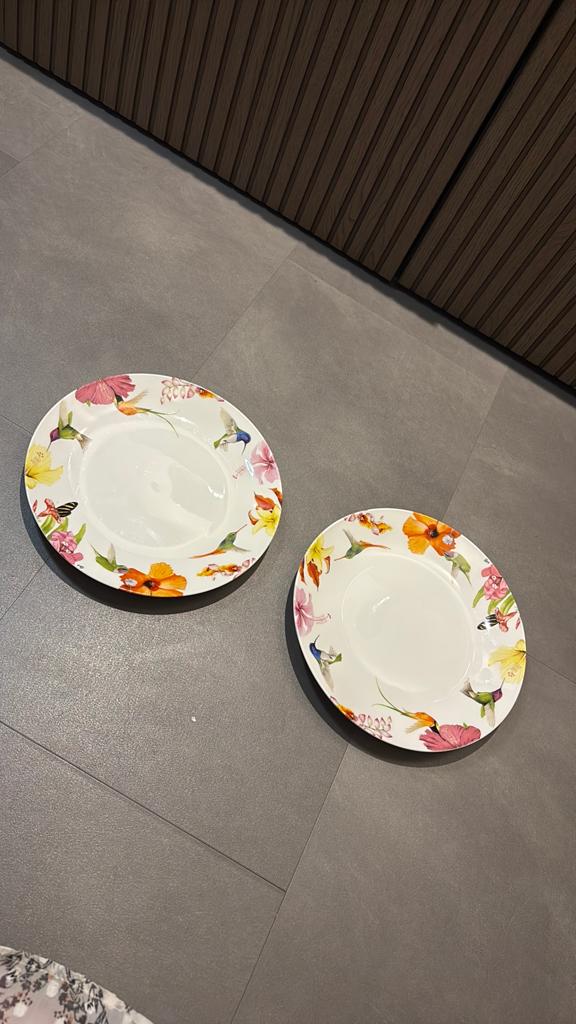 2  borden – Hummingbirds by Marjolein Bastin, Huis en Inrichting, Keuken | Servies, ., Ophalen of Verzenden, Zo goed als nieuw
