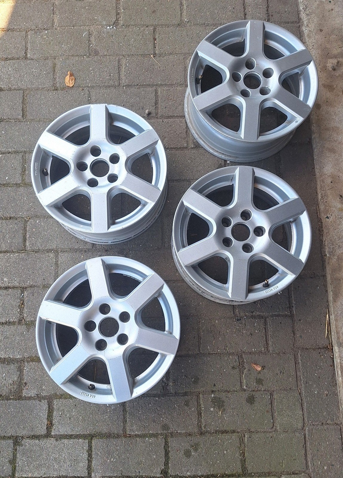 Set 14 inch lichtmetalen velgen 5-gaats (KBA 46657 / Aluett), Ophalen, 14 inch, Gebruikt, Velg(en)