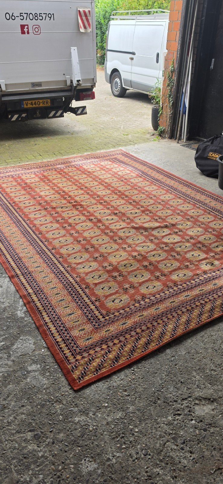 prachtig mega groot XXL vintage oud roze Perzisch tapijt!, Huis en Inrichting, Stoffering | Tapijten en Kleden, Perzisch, 200 cm of meer