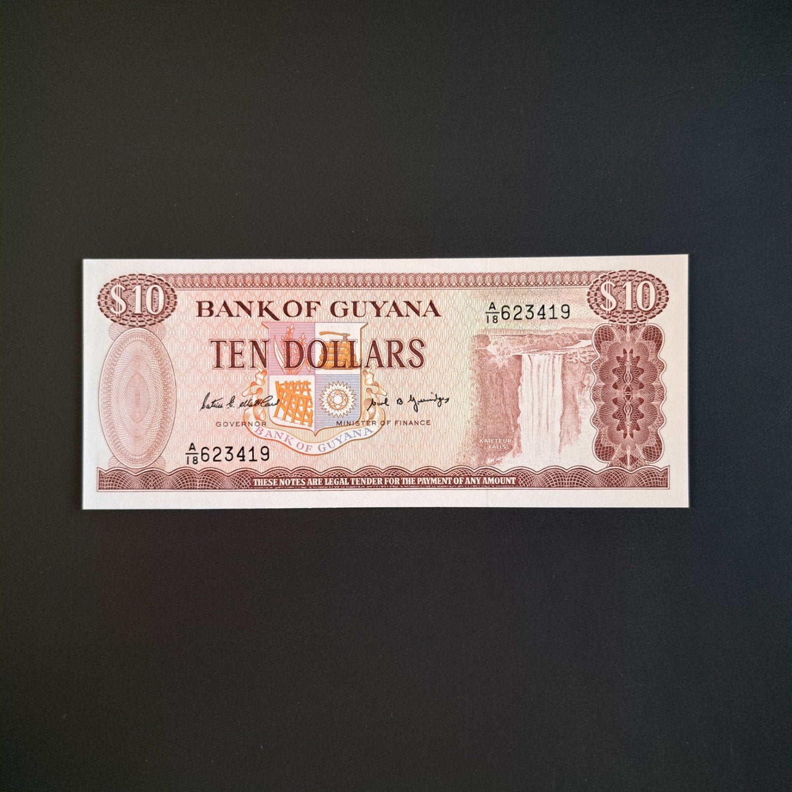 10 dollar Guyana #003, Postzegels en Munten, Verzenden, Zuid-Amerika, Los biljet