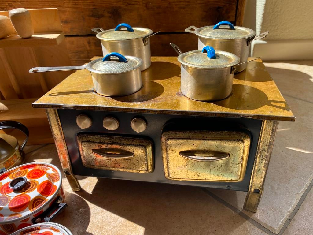 Brocante keukentje met bijbehoren, Ophalen of Verzenden