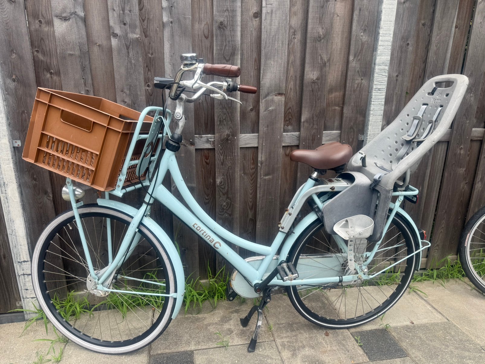 Cortina C Moeder fiets met achterzitje Yepp, Gebruikt, 47 tot 50 cm, Versnellingen, Schijfrem