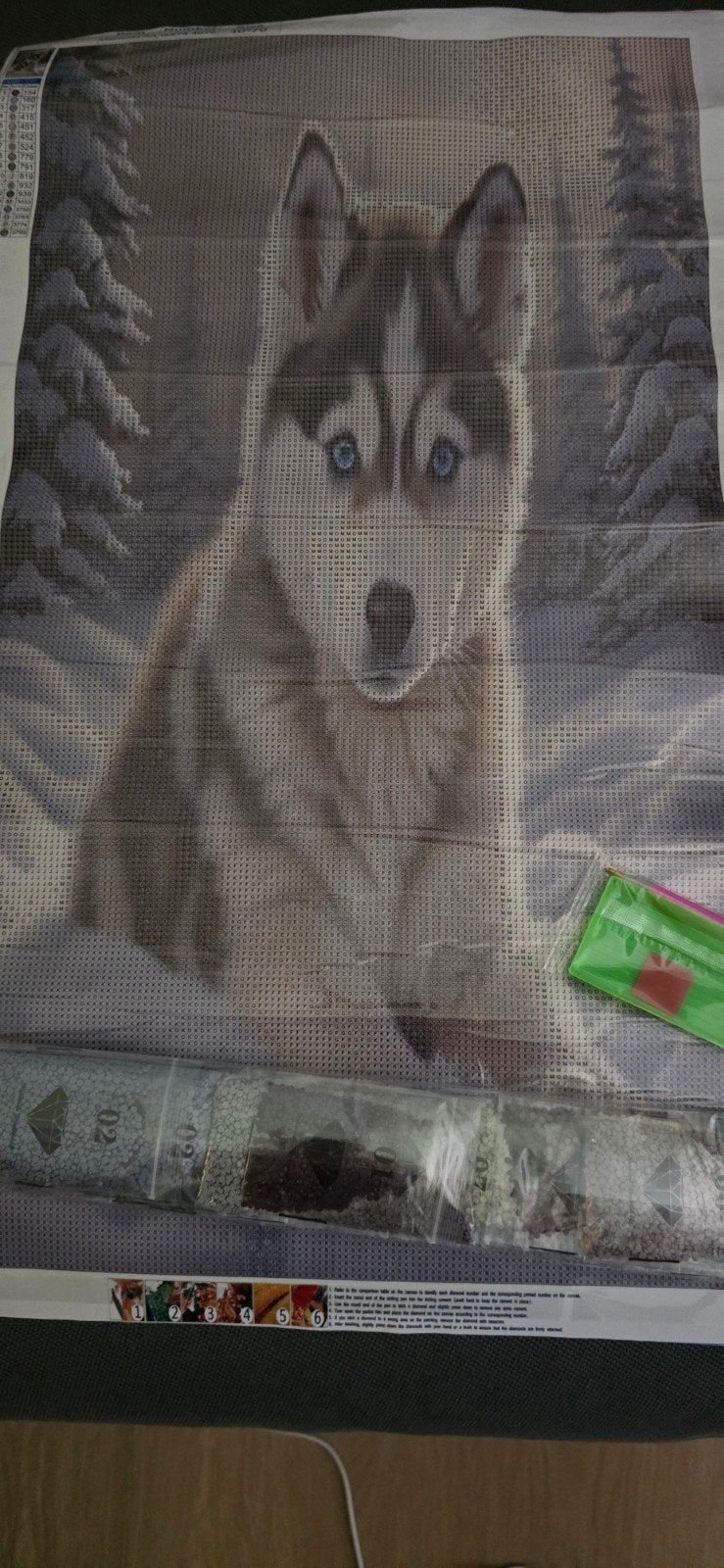 Diamond Painting Husky Puppy - Nieuw, Ophalen, Nieuw