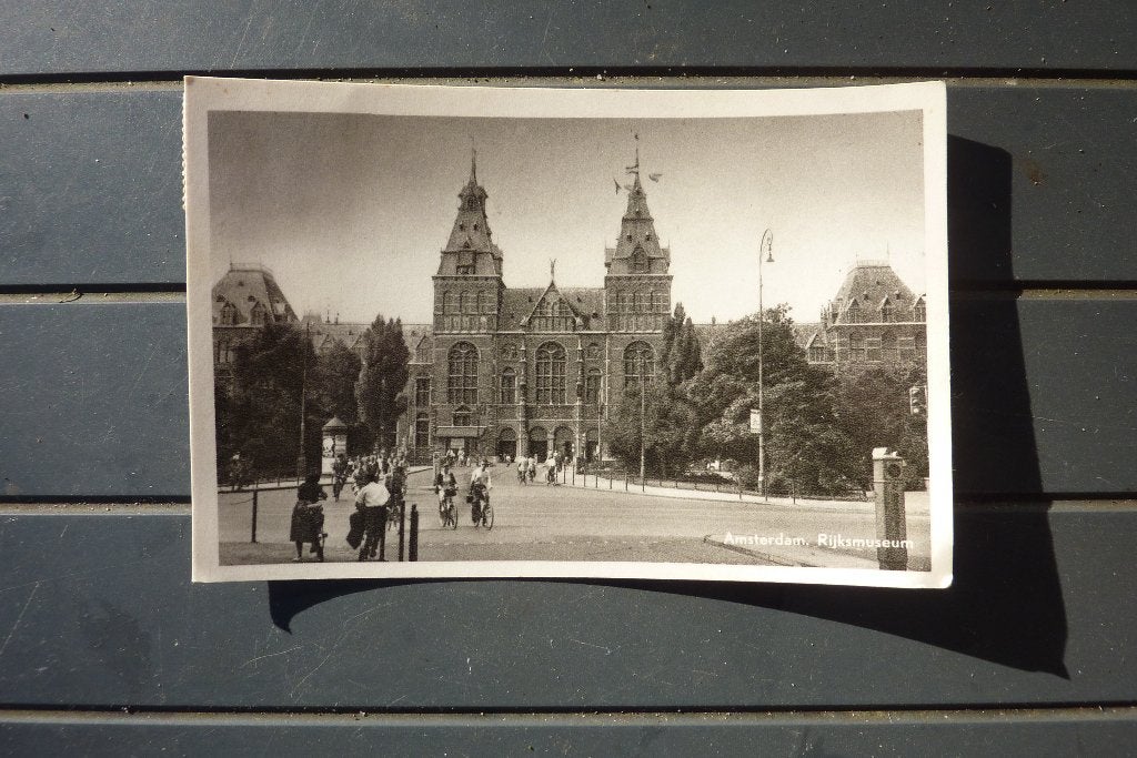 Amsterdam Rijksmuseum 1957, Ophalen of Verzenden, 1940 tot 1960, Gelopen, Noord-Holland
