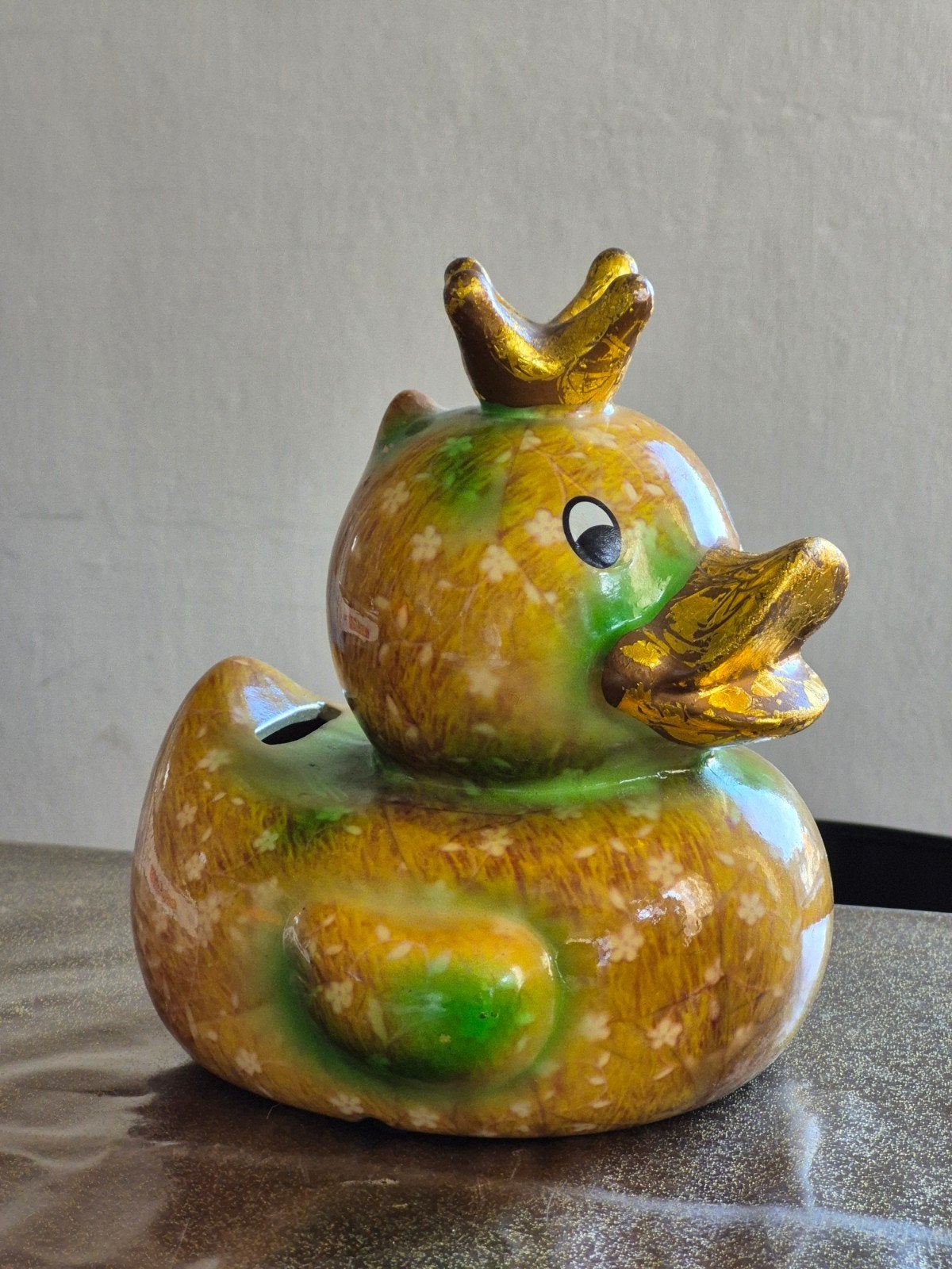 Pomme-pidou spaarpot eend 18 x 15 cm, Verzamelen, Spaarpotten, Ophalen of Verzenden, Zo goed als nieuw, Steen, Aardewerk of Keramiek