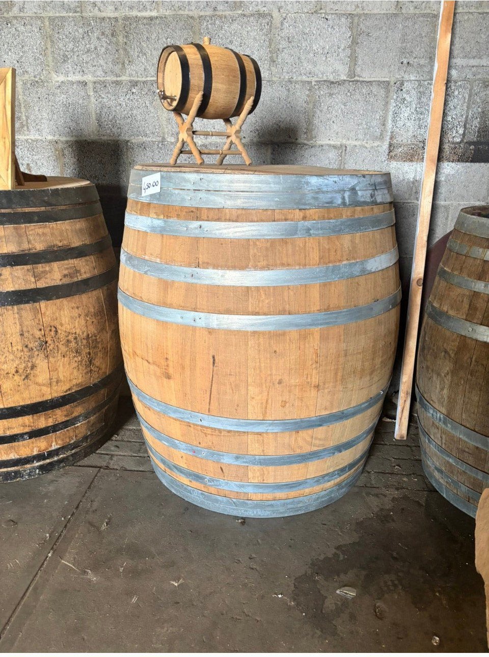 Houten vat / dompelbad/ regenton 800 liter, Ophalen, 150 liter of meer, Zo goed als nieuw, Bb