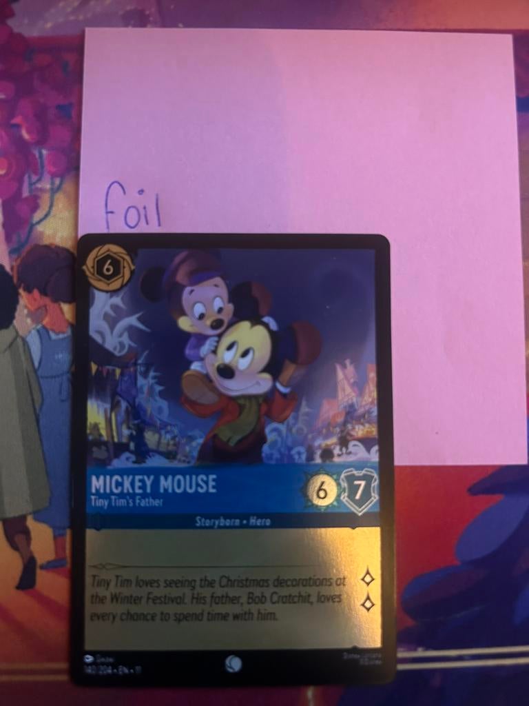Mickey mouse tiny tims father foil, Ophalen, Nieuw, Foil