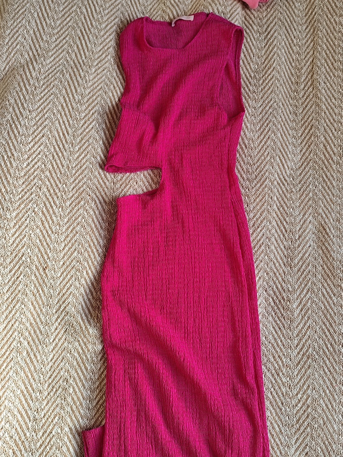 Zara roze jurk met cut-outs, Zara, Ophalen of Verzenden, Zo goed als nieuw, Roze
