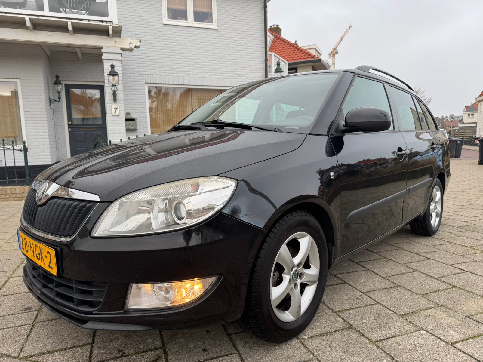 Skoda Fabia 1.2 TDI Euro 5  55KW Combi 2010 Zwart, Auto's, Voorwielaandrijving, 450 kg, 1199 cc, Zwart