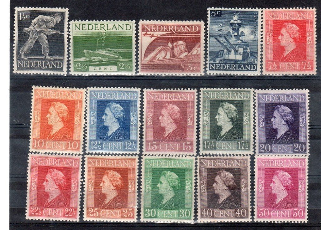 Nvph 428-442 bevrijdingszegels 1945 postfris, Ophalen of Verzenden, Na 1940, Postfris