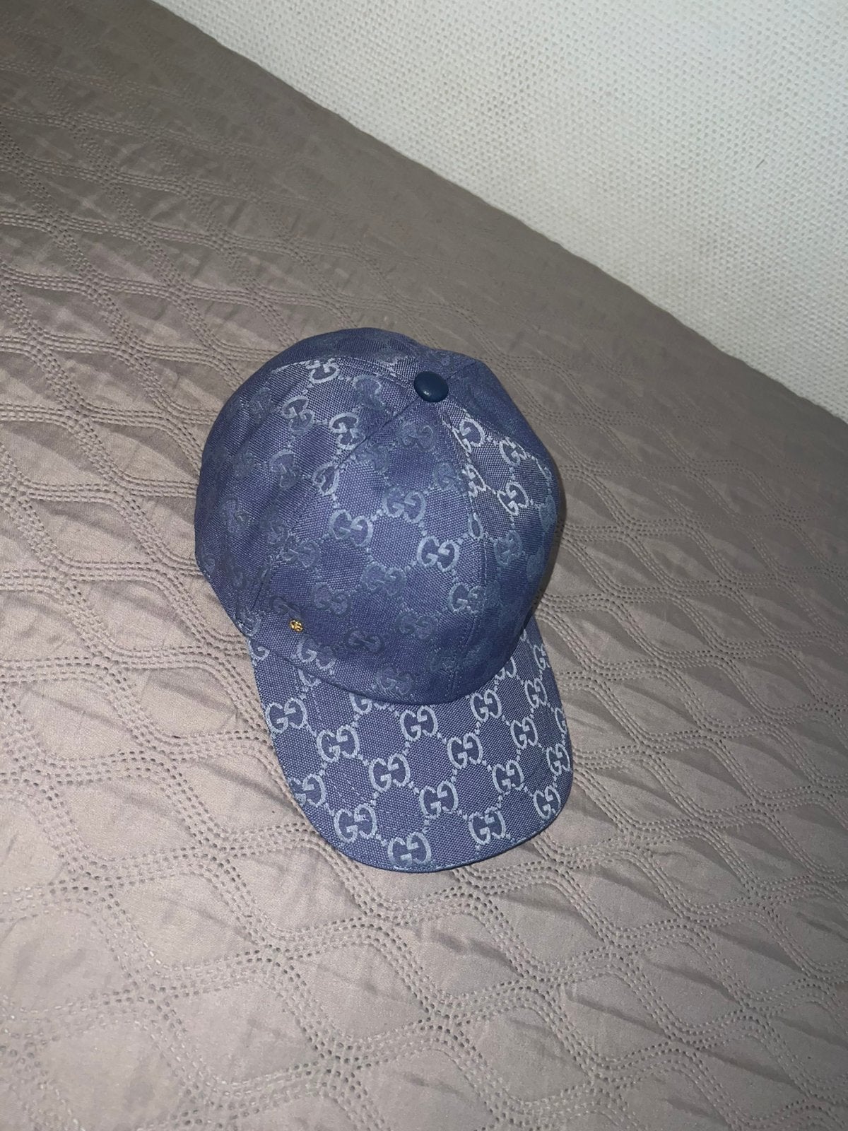 Blauwe Gucci GG Canvas- pet, Kleding | Heren, Hoeden en Petten, Ophalen of Verzenden, Nieuw, One size fits all, Pet
