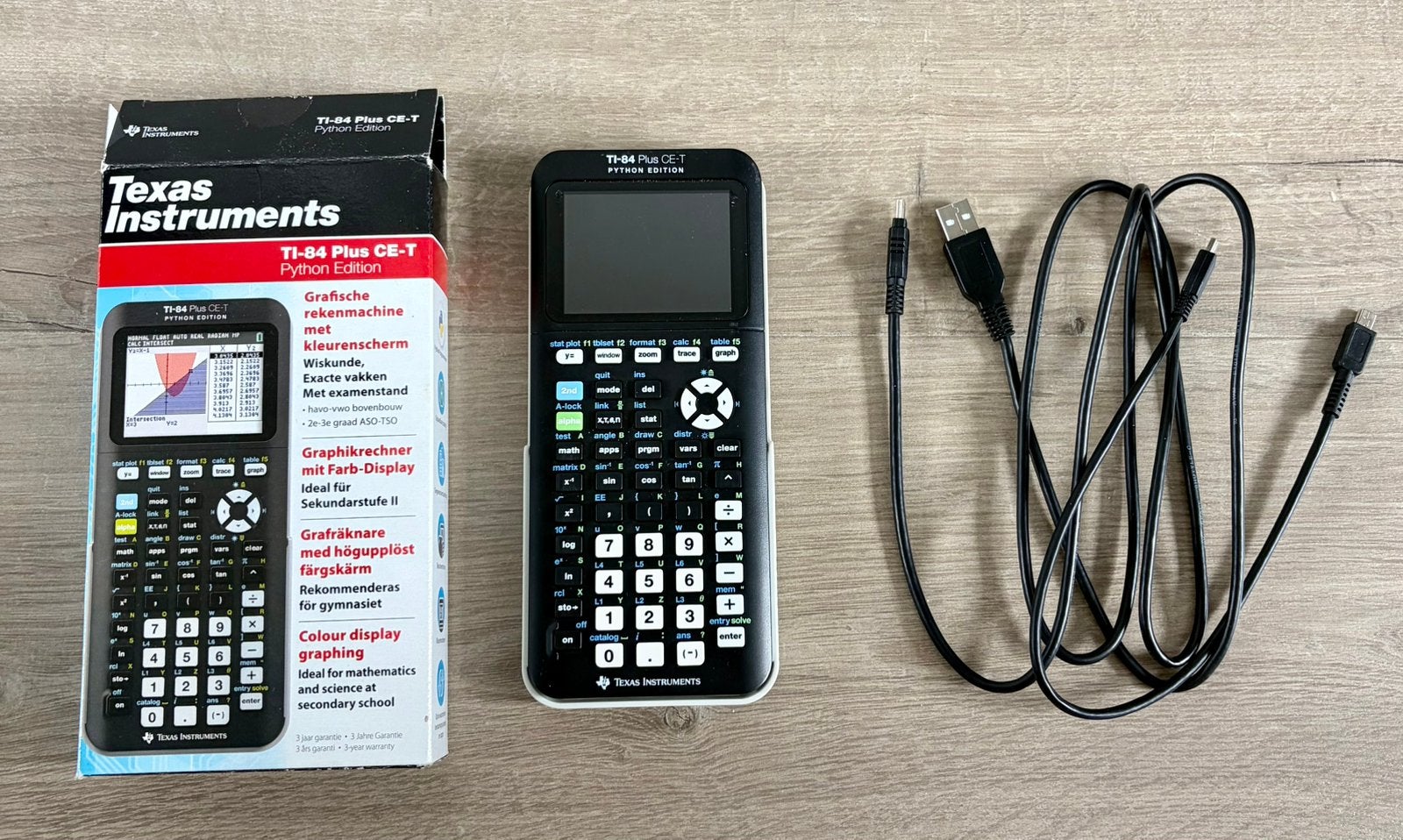 Grafische rekenmachine TI-84 Plus CE-T, Ophalen of Verzenden, Grafische rekenmachine, Zo goed als nieuw