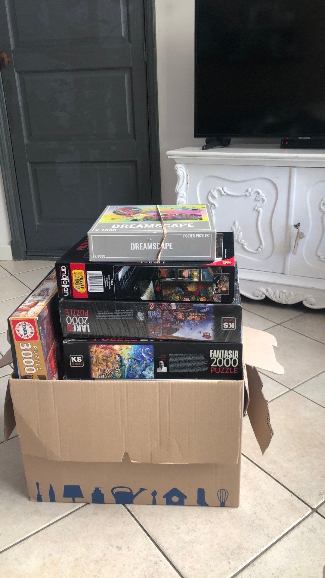 Legpuzzels, Ophalen, 500 t/m 1500 stukjes, Zo goed als nieuw