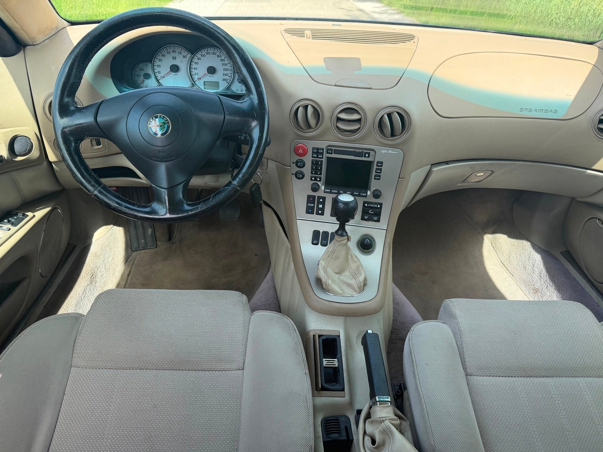 Alfa Romeo 166 2.0 T.Spark Business Edition APK 05-2027 Airc, Auto's, Voorwielaandrijving, Stof, Gebruikt, Beige