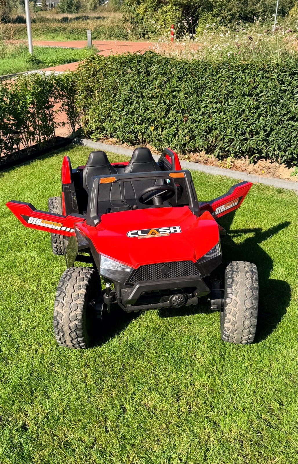 Elektrische kinderauto UTV Buggy 2-zitter met afstandsbedien, Zo goed als nieuw