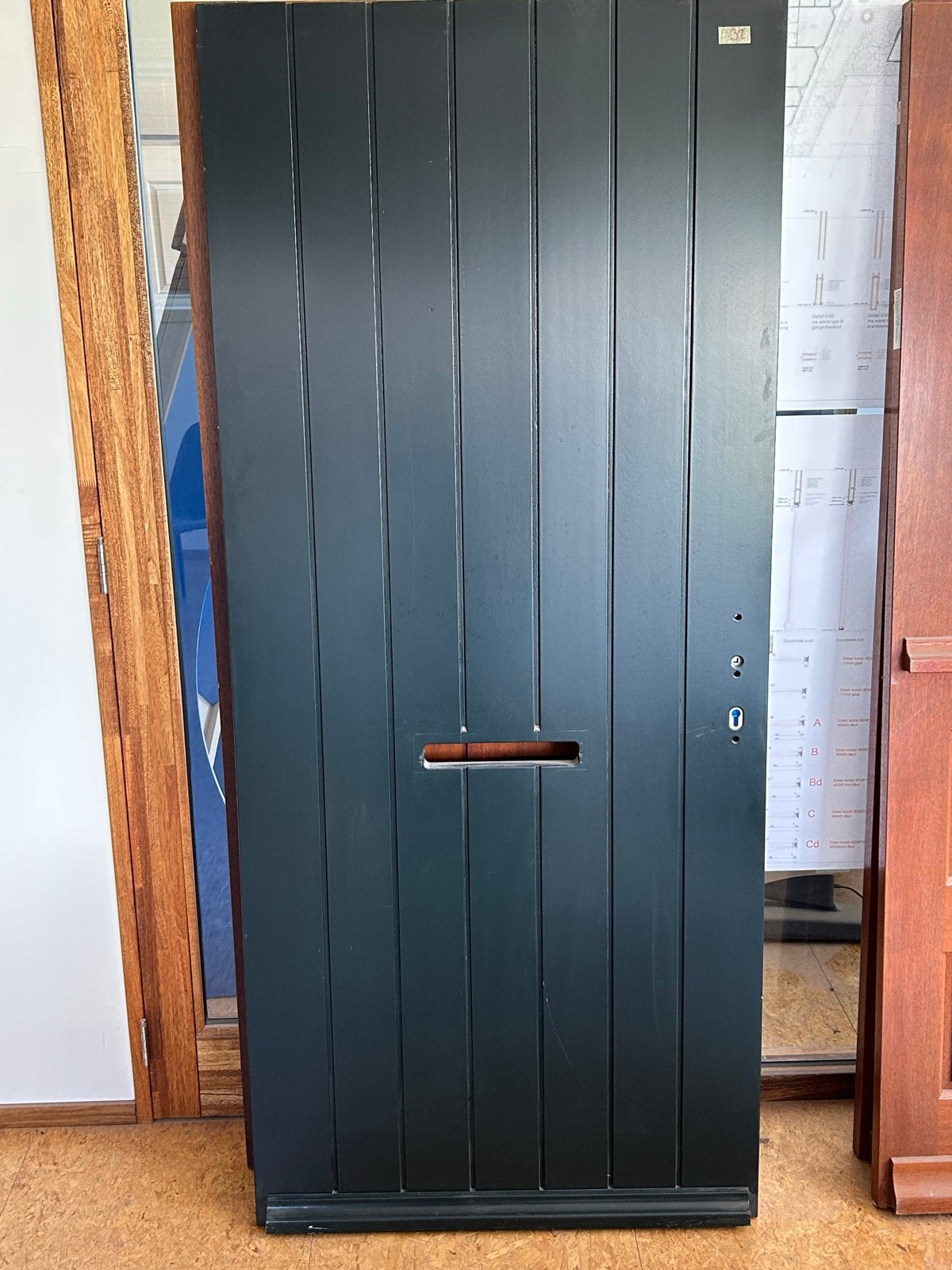 Northgo Antraciet Voordeur – 93 cm x 211,5 cm – 38 mm, Ophalen, Nieuw, Buitendeur, 200 tot 215 cm