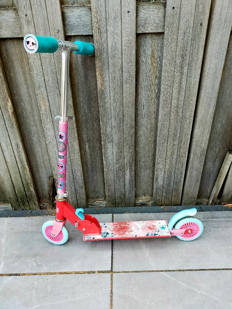 kinderstepje, Fietsen en Brommers, Ophalen, Gebruikt, Gewone step, Onbekend