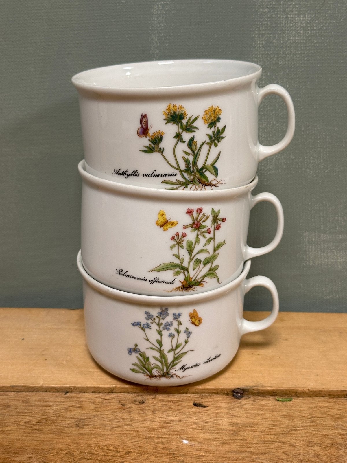 Vintage soepkommen Kronester Bavaria floral bloemen set/3, Ophalen of Verzenden, Zo goed als nieuw, Kom(men), Overige stijlen
