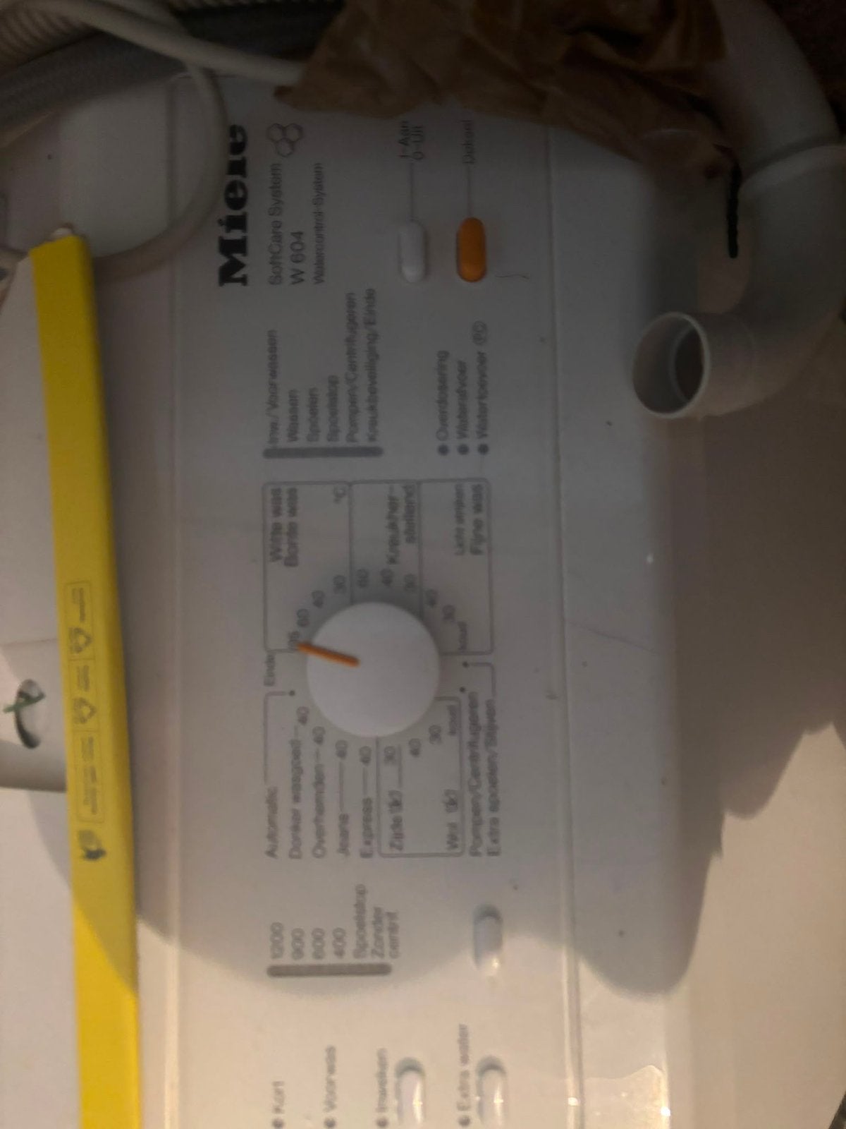 Miele bovenlader, Witgoed en Apparatuur, Wasmachines, Ophalen, 1200 tot 1600 toeren, Gebruikt, 4 tot 6 kg