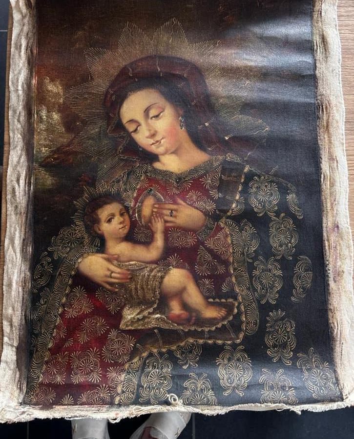 Maria met kindje Jezus, Antiek en Kunst, Antiek | Religie, Ophalen of Verzenden