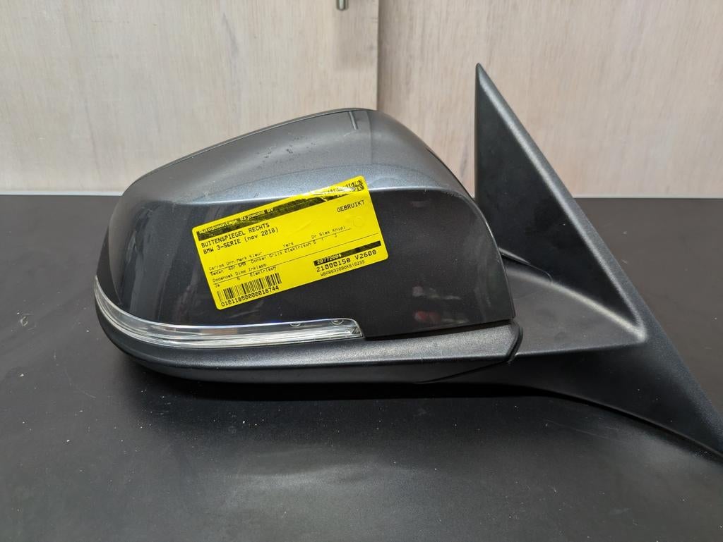 BMW F30 F31 F33 F36 LCI Buitenspiegel Rechts Grijs, Auto-onderdelen, Spiegels, Ophalen of Verzenden, Gebruikt, BMW