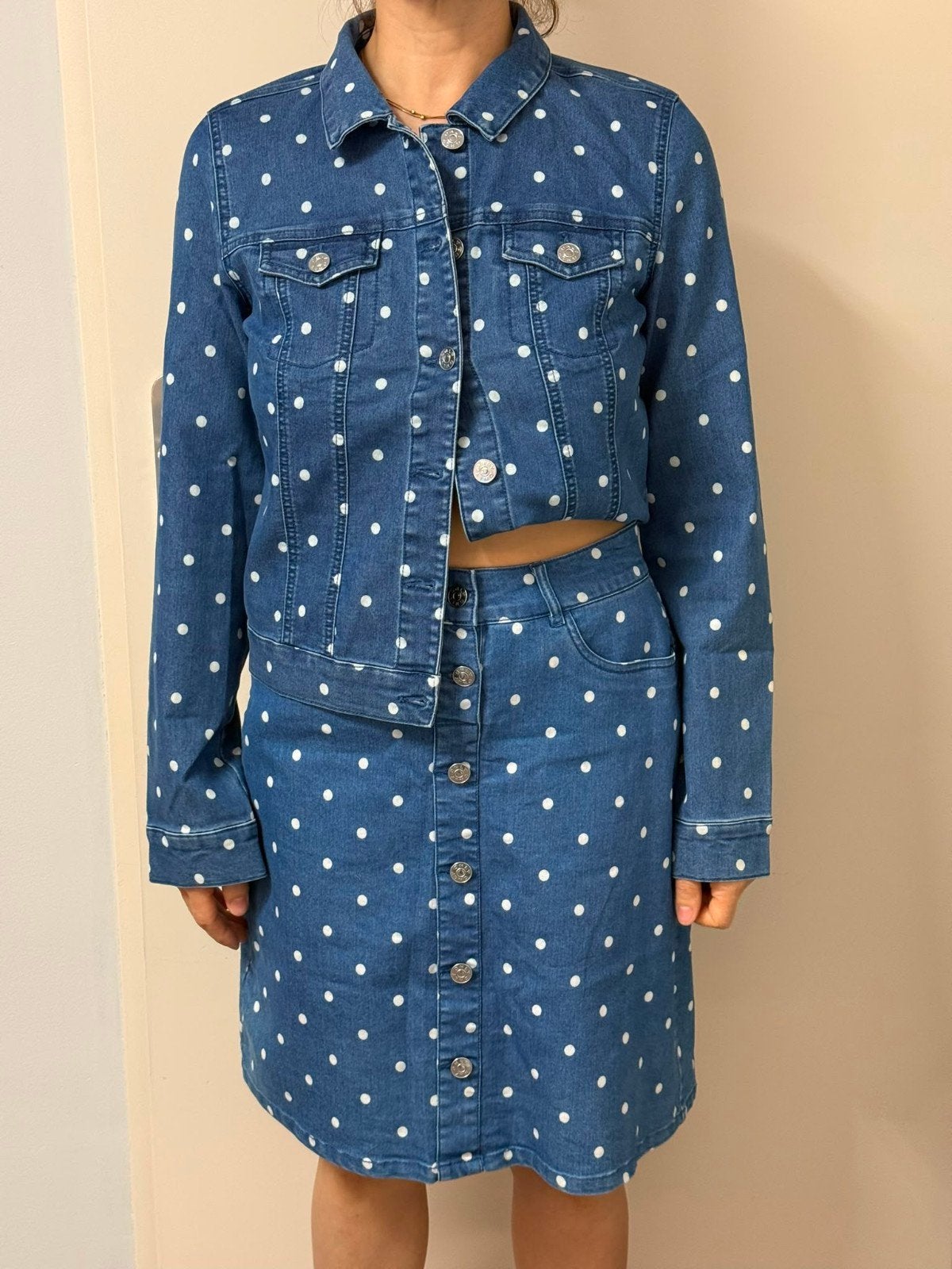 Only set - rok & spijkerjas - maat 40, Maat 38/40 (M), Only, Blauw, Ophalen of Verzenden