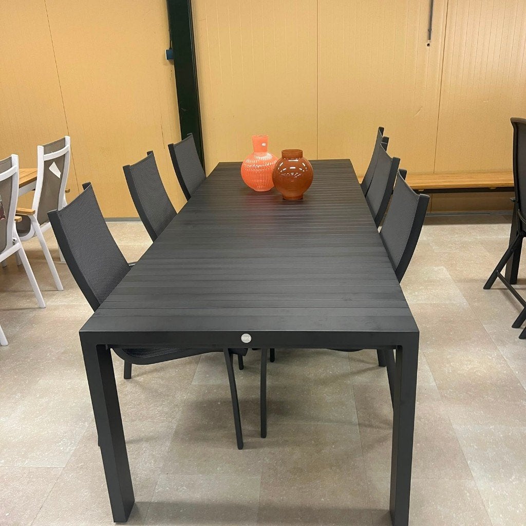 Lucca Rialto Tuinset | Uitschuifbaar | Showroommodel, Ophalen, Gebruikt, Aluminium, 8 zitplaatsen