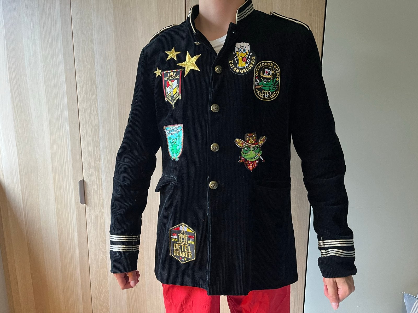 Carnavalsjasje heren Oeteldonk Maat L, Ophalen, Zo goed als nieuw, Carnaval, Kleding