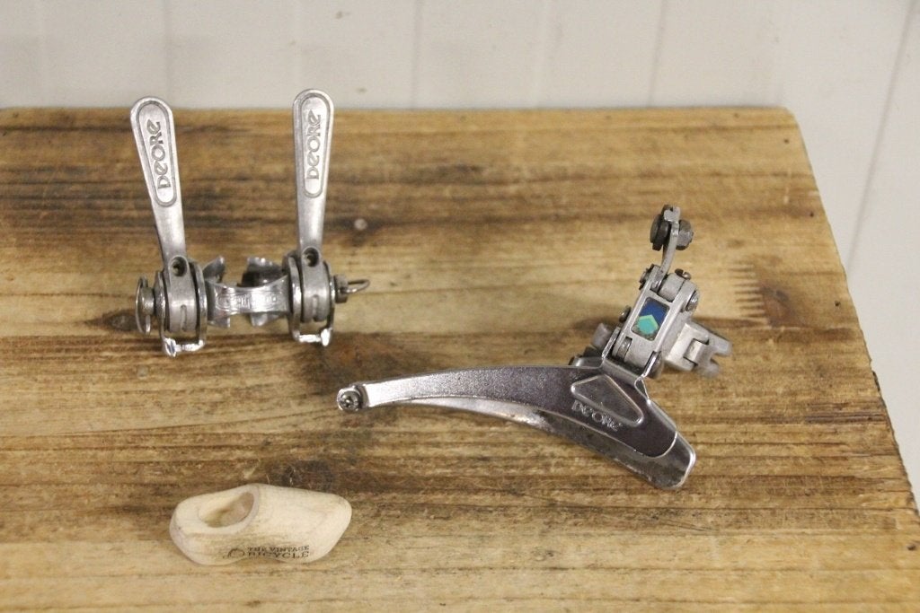 1e gen. Shimano Deore buisverstelles + derailleur voor retro, De, Derailleur of Ketting, /'131^^, Toerfiets