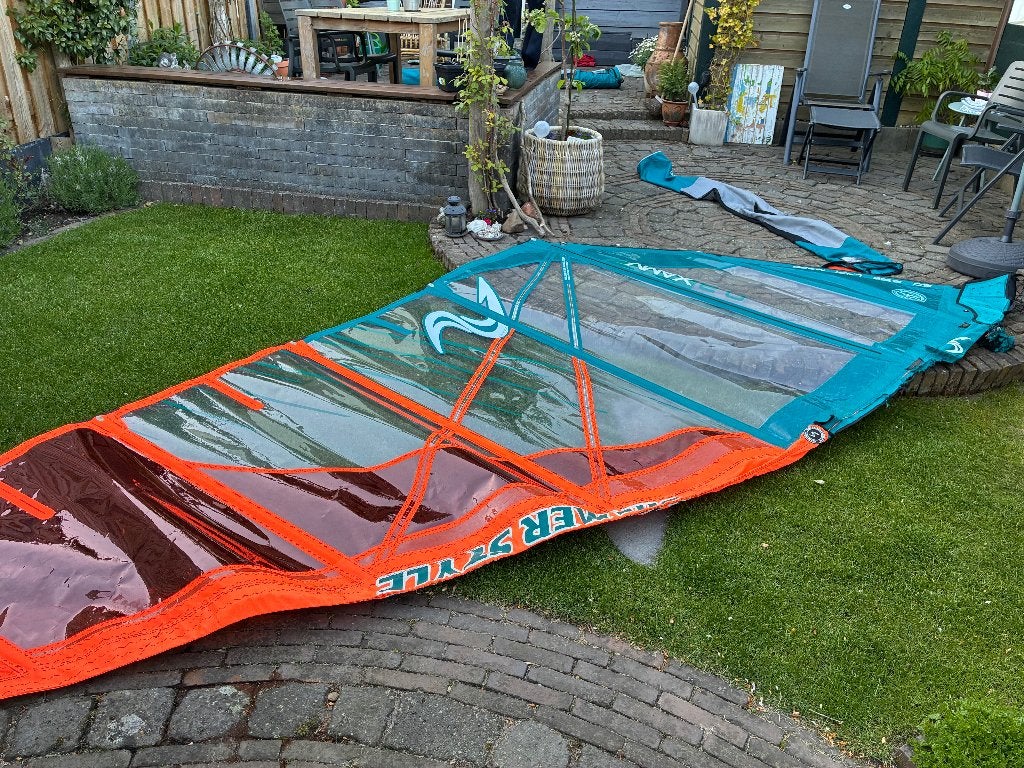 Simmer Style Vmax Free Race zeil 6.0 m2, Gebruikt, 5 tot 6.5 m², Zeil, Ophalen