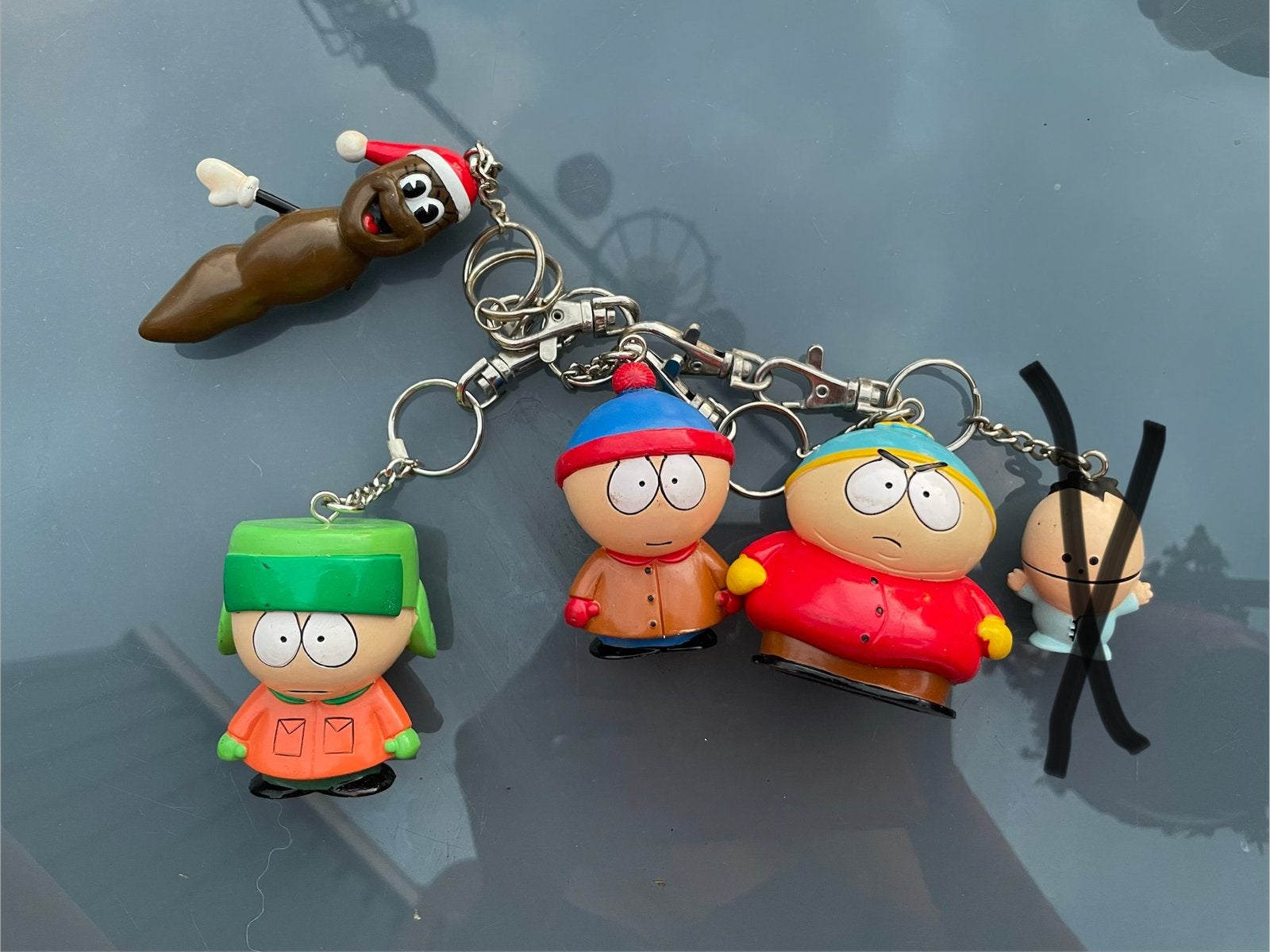 South Park Sleutelhangers - Set van 4, Verzamelen, Sleutelhangers, Gebruikt, Knuffel of Figuurtje, Ophalen of Verzenden