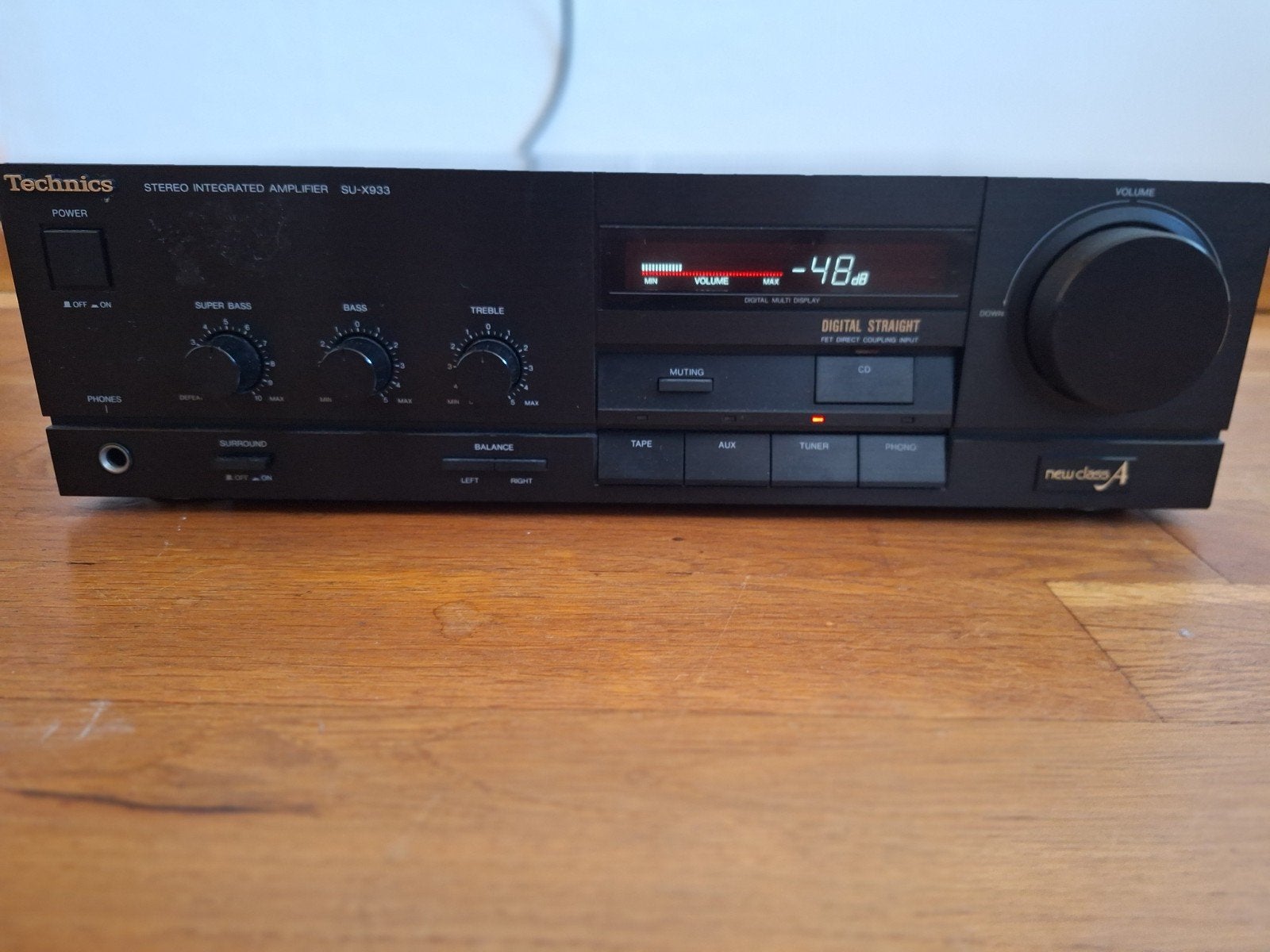 Technics SU-X933 New Class A Vintage Amplifier. 2x50 Watt, Overige merken, Gebruikt, Ophalen of Verzenden, Minder dan 60 watt