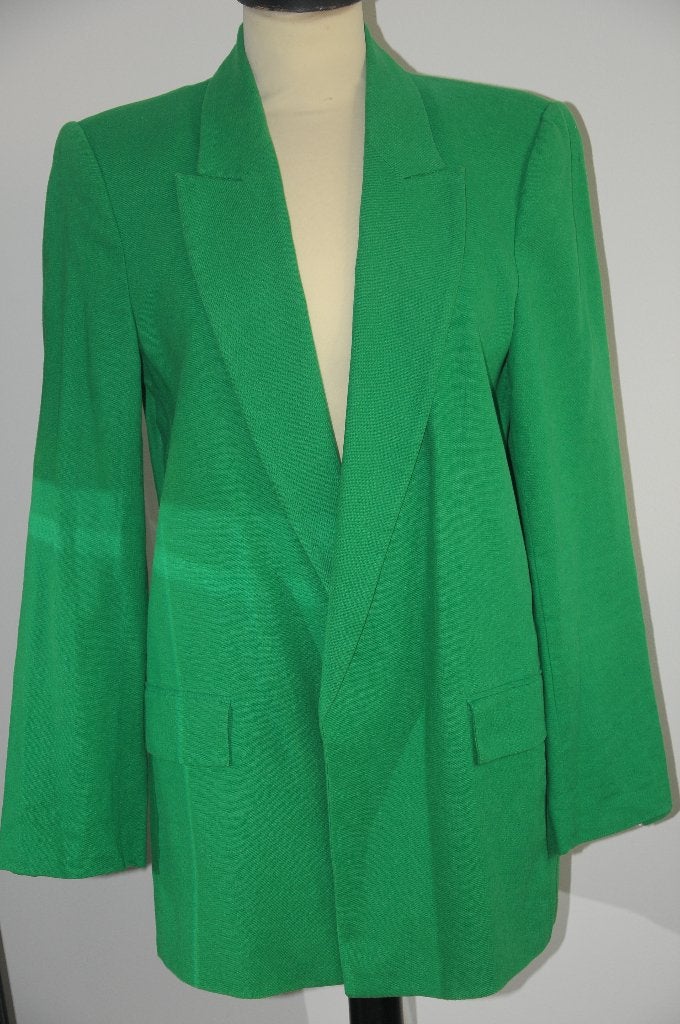 Leuke groene linnen blazer van ZARA, maat M, ZGAN!, Maat 38/40 (M), Zara, Ophalen of Verzenden, Zo goed als nieuw