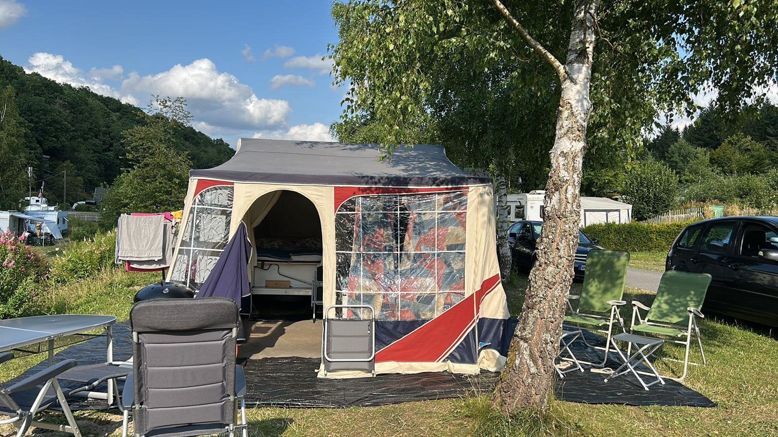 T.E.A.B Jamet jametic 2003, Caravans en Kamperen, Ophalen, Blauw, Aanwezig, Jamet
