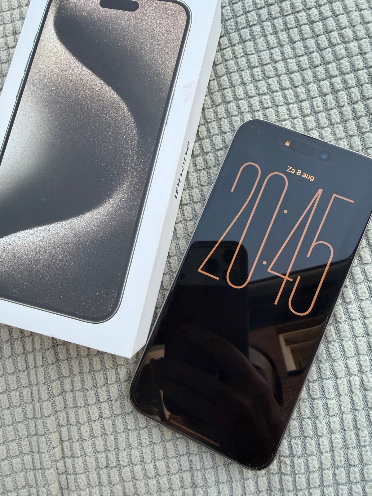 iPhone 15 ProMax 512GB Natural Titanium - 86% bat - met do, 512 GB, IPhone 15 Pro Max, Ophalen of Verzenden, Zo goed als nieuw
