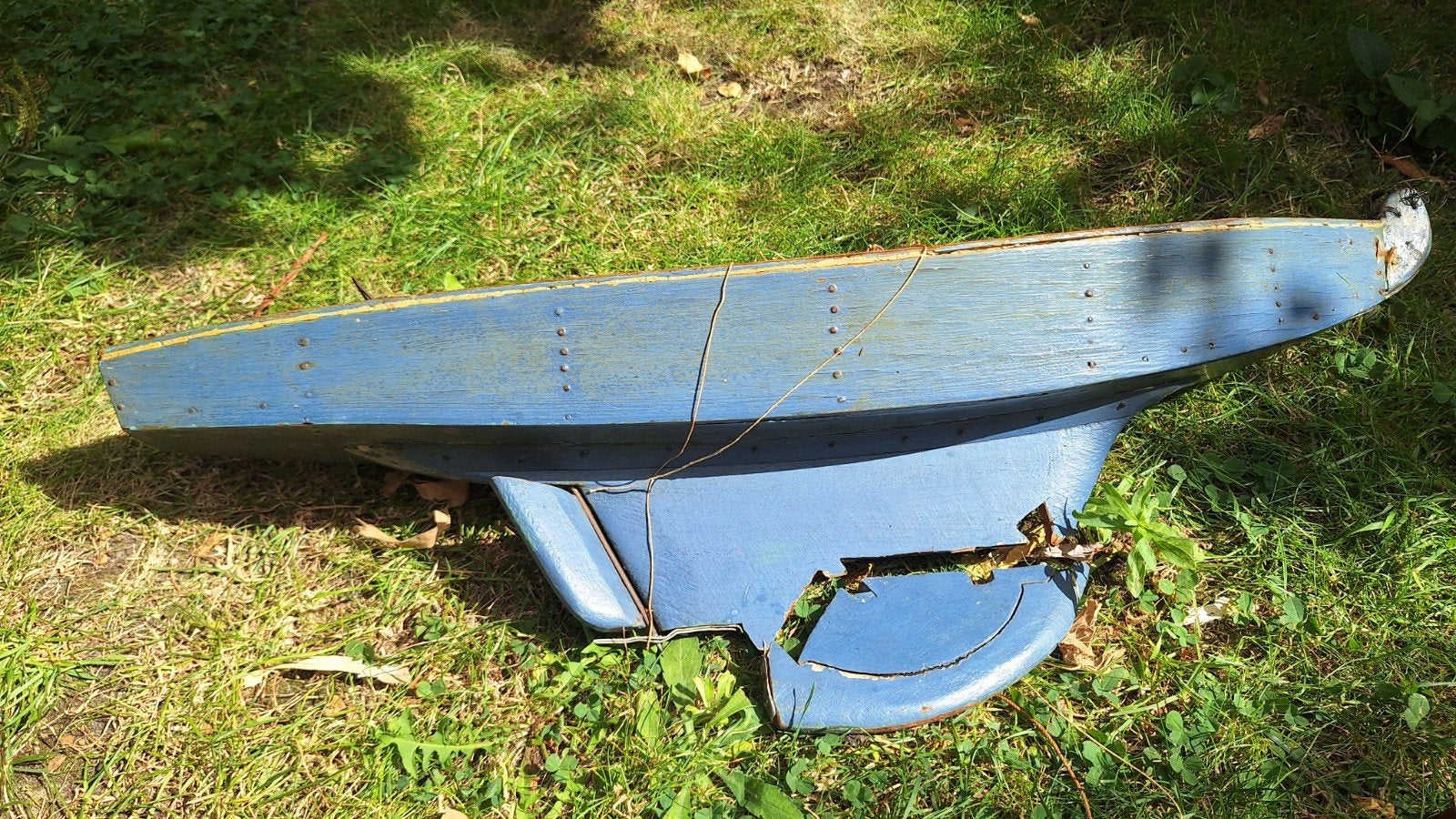 Klassieke houten vijver-/modelzeilboot (ca. jaren '60), Hobby en Vrije tijd, Ophalen of Verzenden, Gebruikt