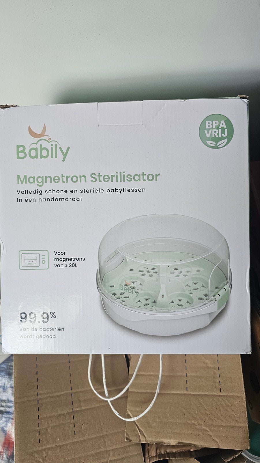 Babilly Magnetron Sterilisator - BPA-vrij, Kinderen en Baby's, Overige merken, BPA-vrij, Sterilisator, Nieuw