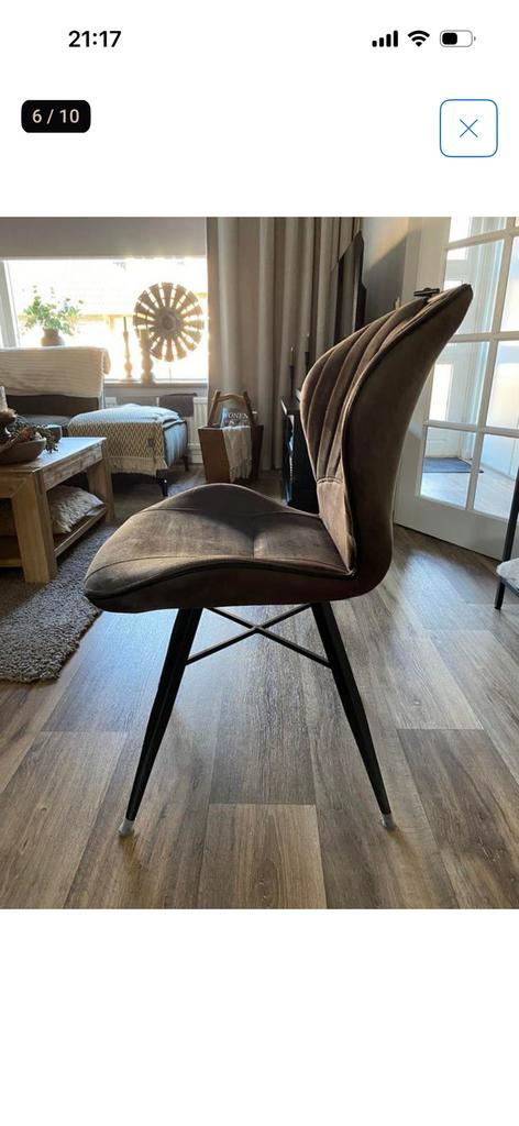 4x eetkamer stoelen van Pronto, Ophalen, Zo goed als nieuw, Vier, Stof