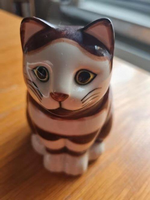 Keramiek Katten beeldje, Antiek en Kunst, Antiek | Keramiek en Aardewerk, Ophalen of Verzenden