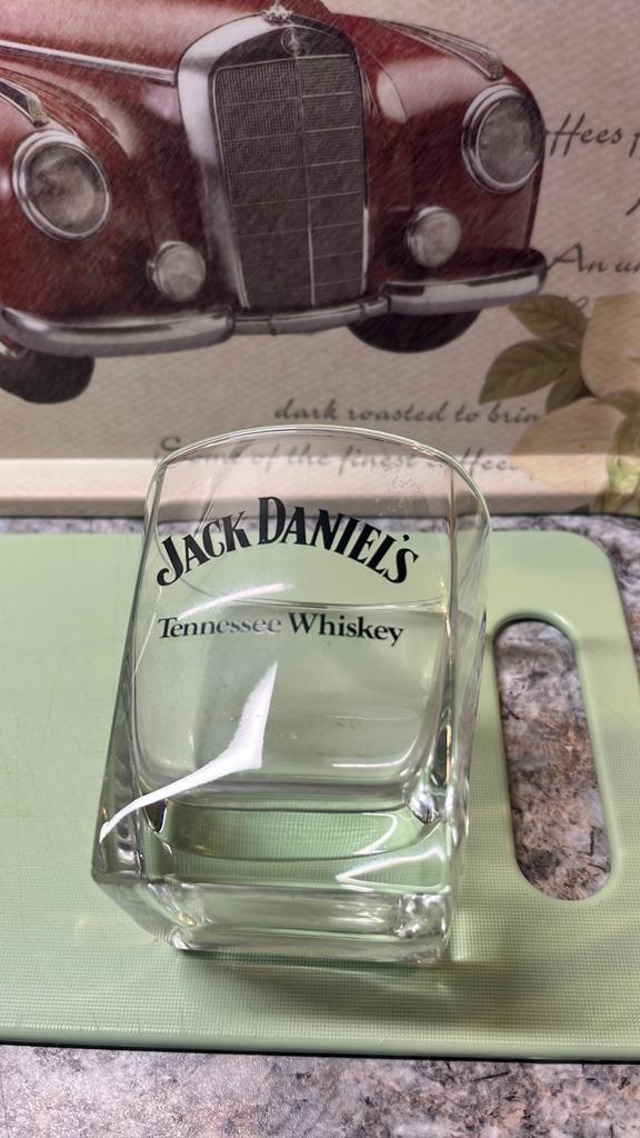 Jack Daniëls glas, Ophalen, Zo goed als nieuw, Gebruiksvoorwerp