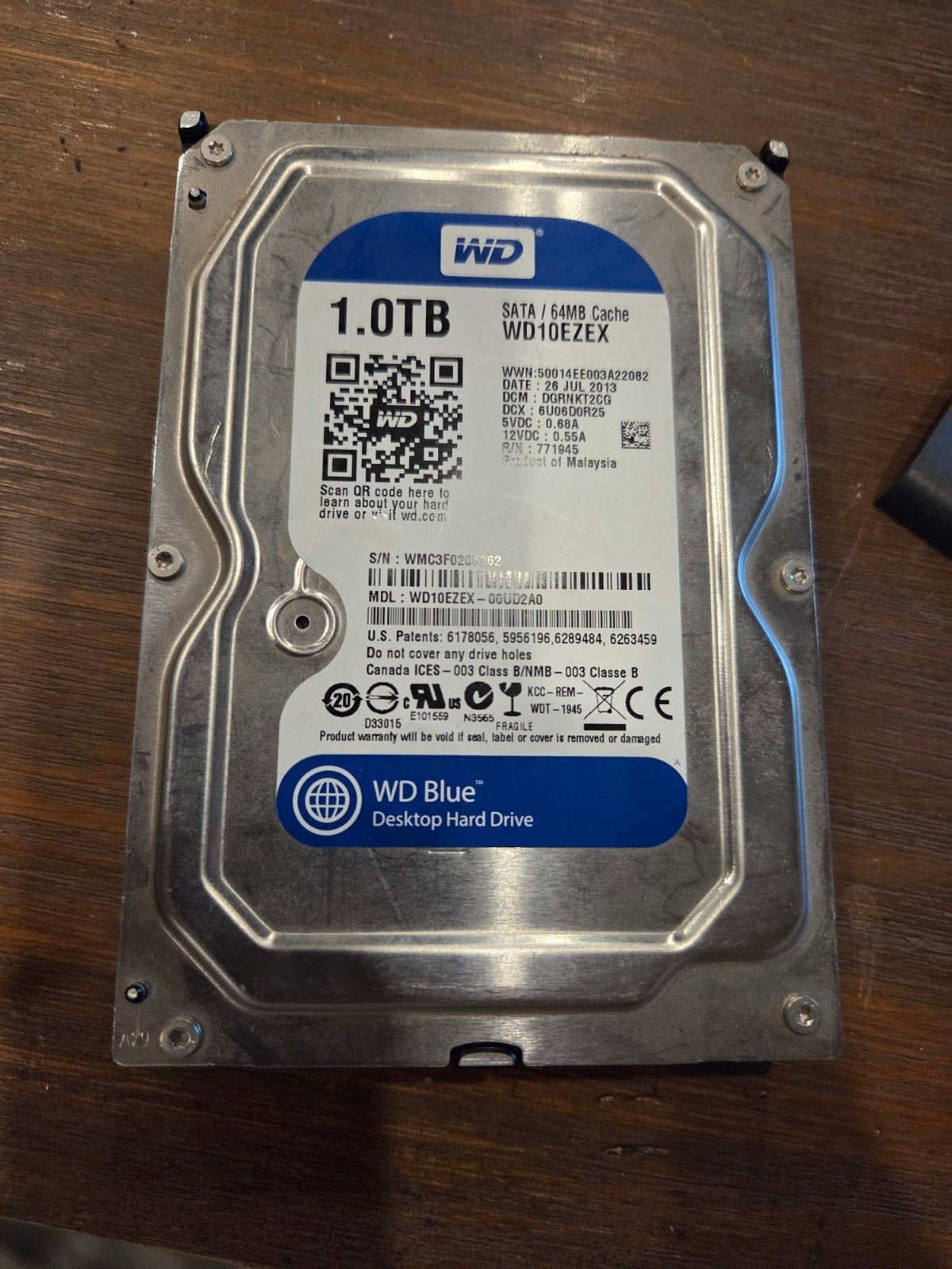WD Blue 1TB 3.5 inch HDD - SATA Harde Schijf, Computers en Software, Harde schijven, Intern, Gebruikt, Ophalen of Verzenden, 1TB 3.5 inch