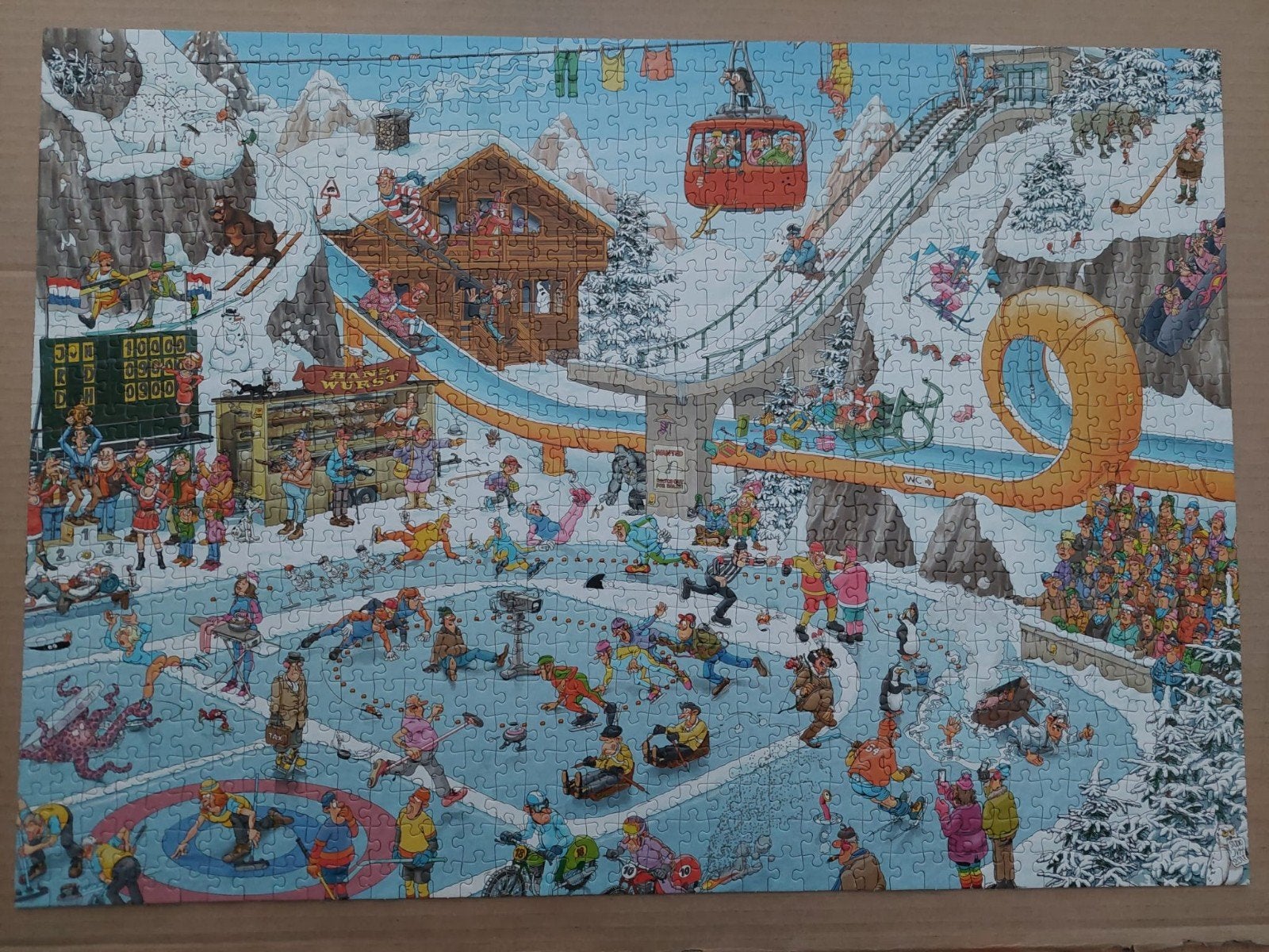 Foto 5 van Jan van Haasteren - De Winterspelen 1000 stukjes