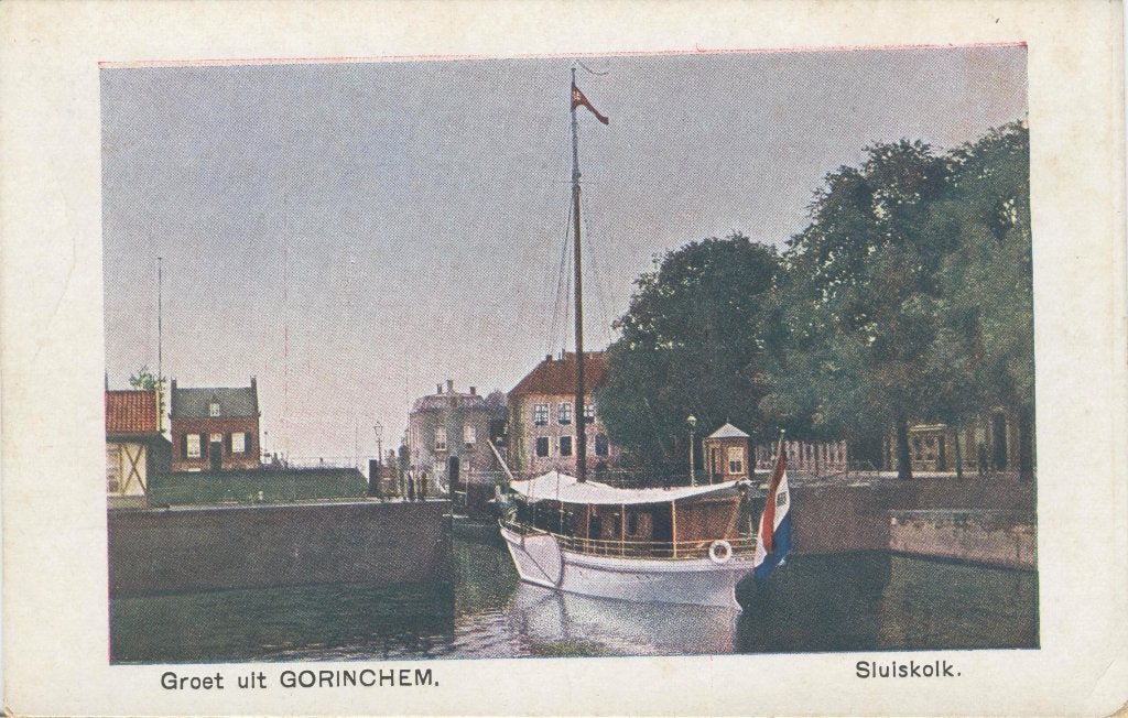 Gorinchem Groet uit Sluiskolk   Nauta 10680, Verzenden, 1920 tot 1940, Ongelopen, Zuid-Holland