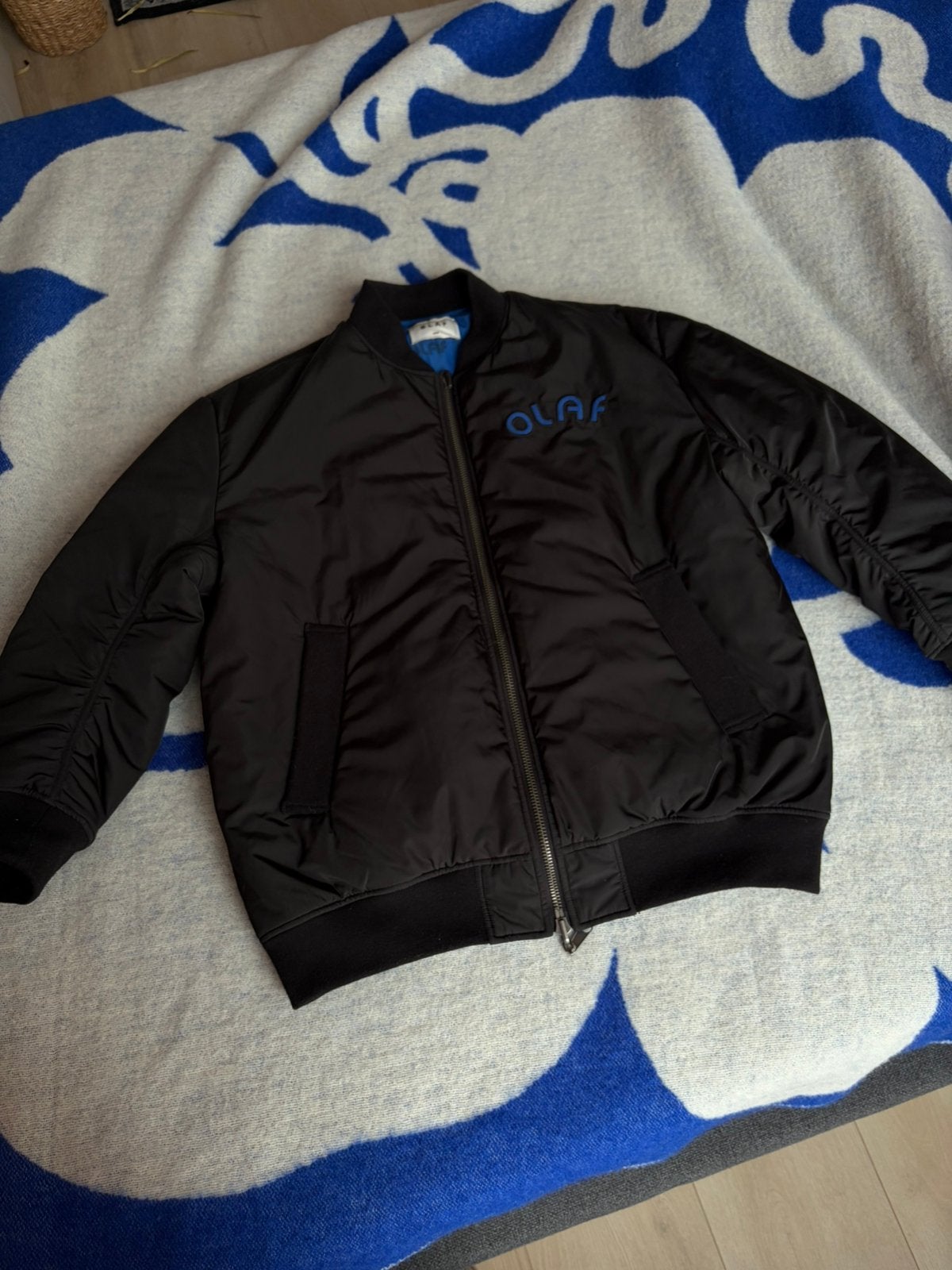 Unieke sample bomber jas van Olaf Hussein, Kleding | Heren, Jassen | Winter, Ophalen of Verzenden, Zo goed als nieuw