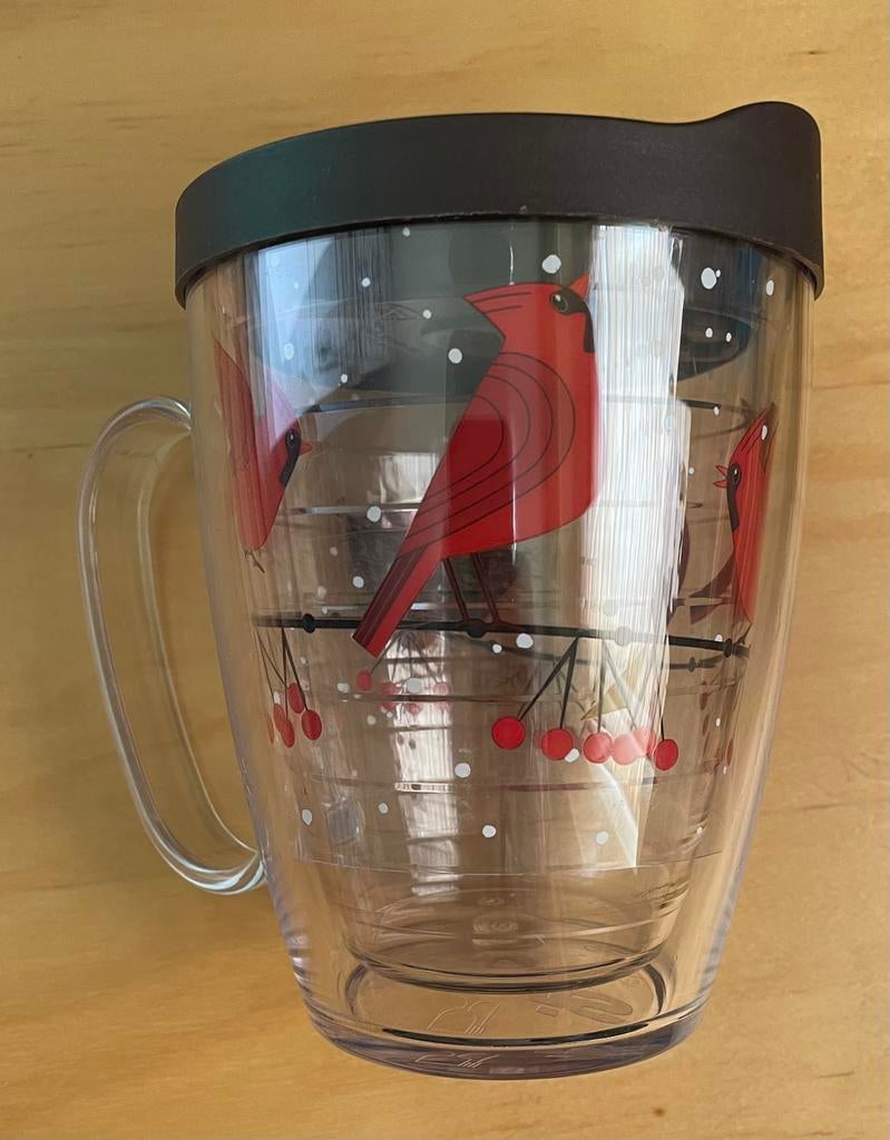 Tervis thermobeker vogelmotief, Overige typen, Ophalen of Verzenden, Gebruikt