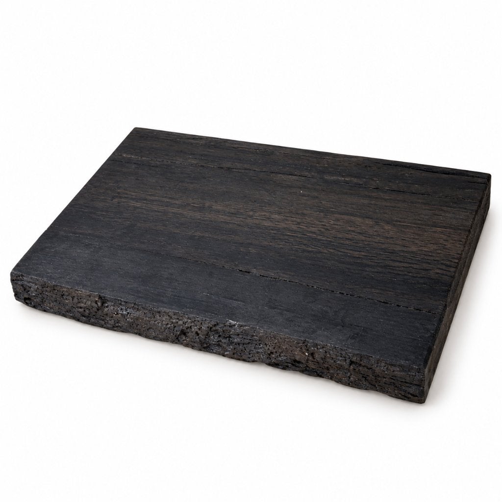 Handgemaakte Zwarte Eikenhouten Snijplank – 29  20  3 cm, Snij-/serveerplank, Nieuw, Ophalen of Verzenden, Zwart