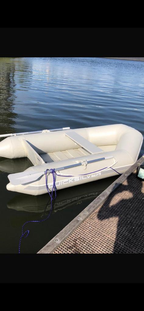 Quicksilver 230 met motor, Ophalen, Quicksilver, Gebruikt, Benzine
